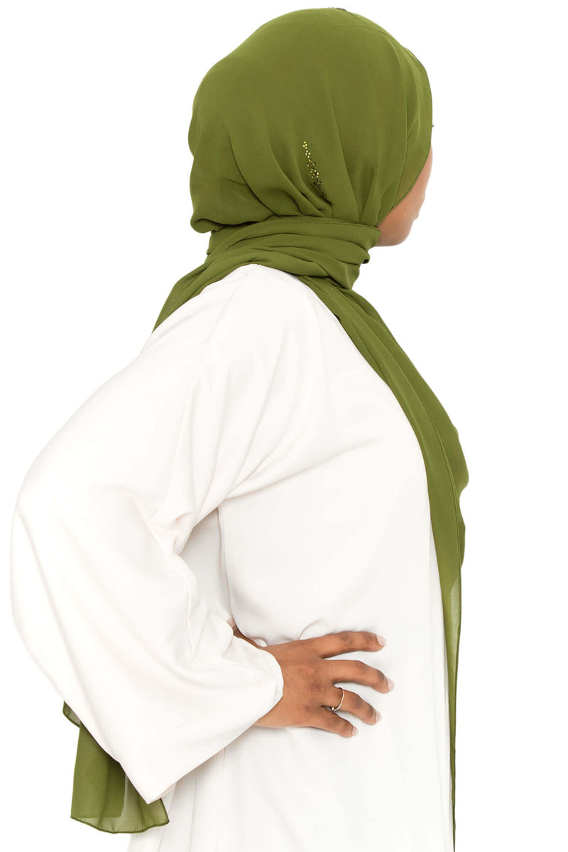 Honey Dip in Olive | Al Shams Abayas 8