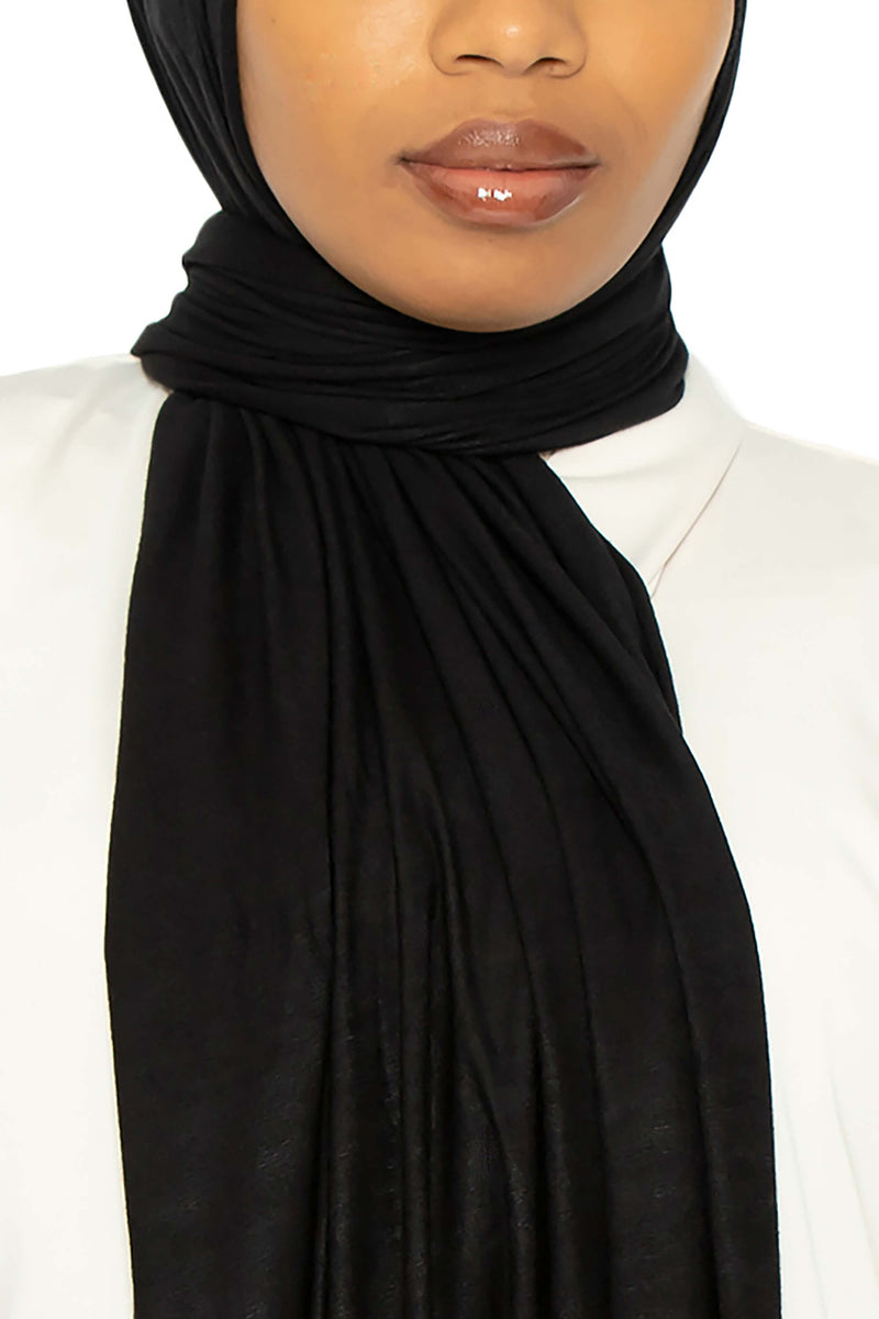 Jersey Hijab Black | Al Shams Abayas 11