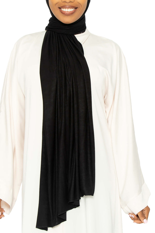 Jersey Hijab Black | Al Shams Abayas 4