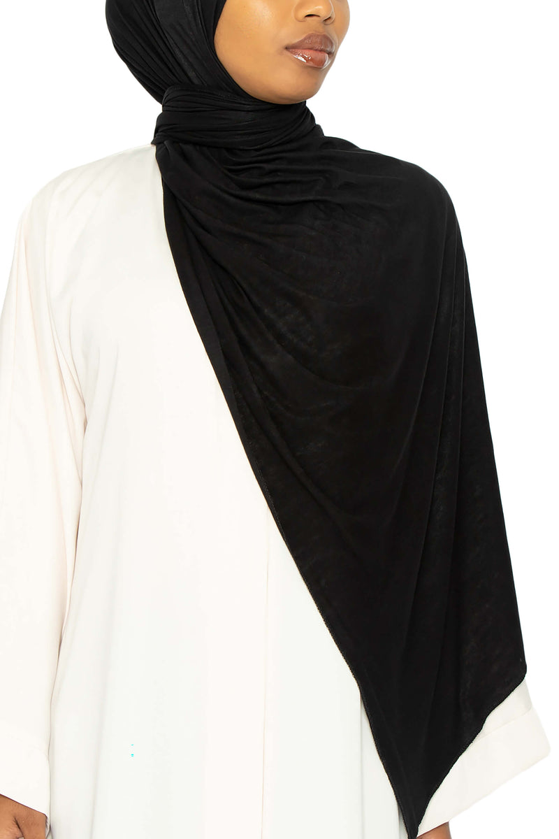 Jersey Hijab Black | Al Shams Abayas 8