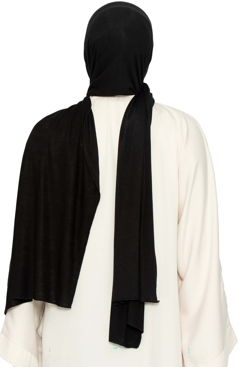 Jersey Hijab Black | Al Shams Abayas 9