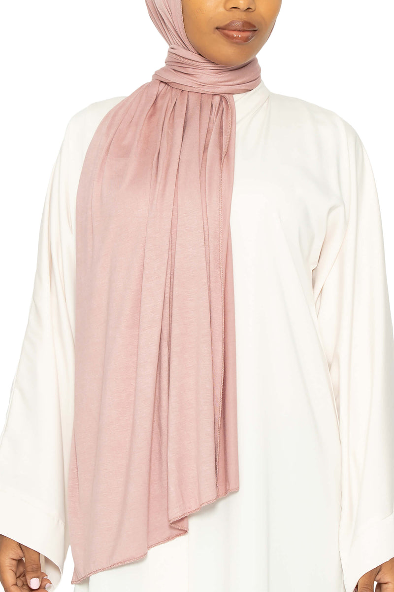 Jersey Hijab Blush Pink | Al Shams Abayas 1
