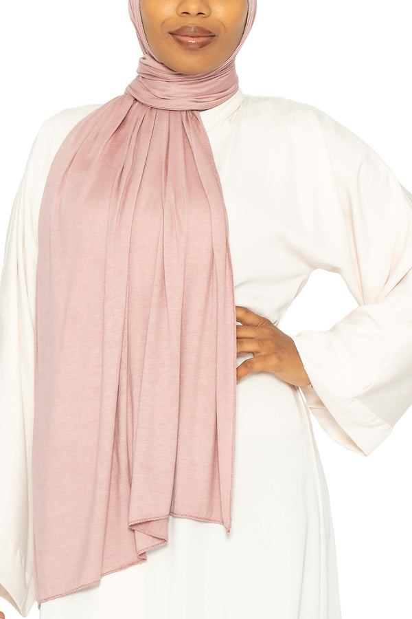 Jersey Hijab Blush Pink | Al Shams Abayas 3