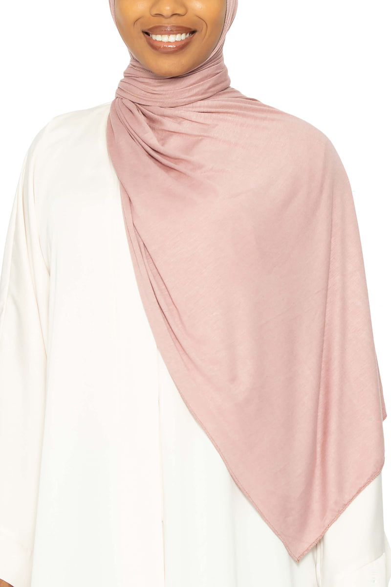 Jersey Hijab Blush Pink | Al Shams Abayas 5