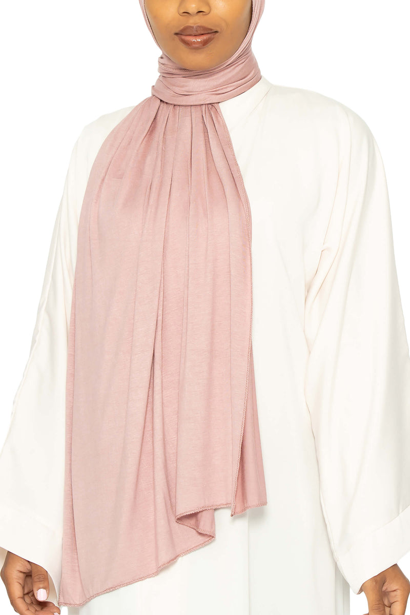 Jersey Hijab Blush Pink | Al Shams Abayas 6