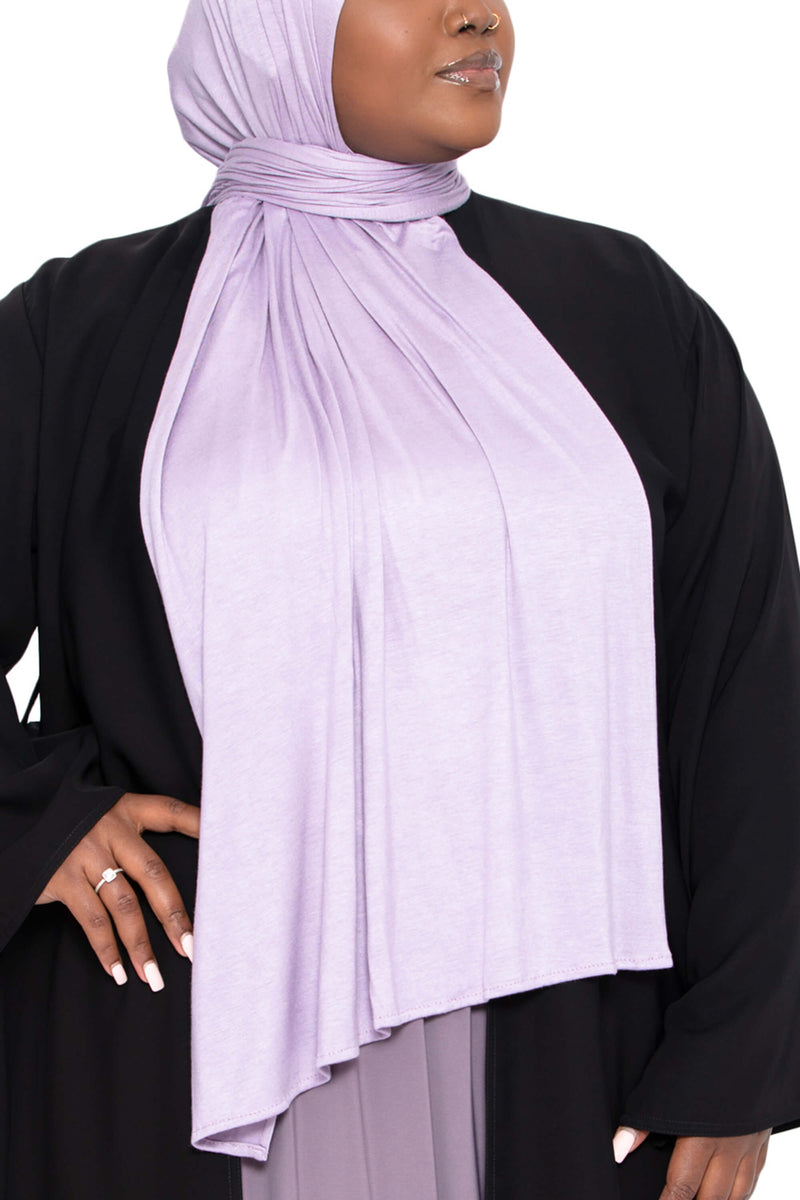 Jersey Hijab in Lavender | Al Shams Abayas 5