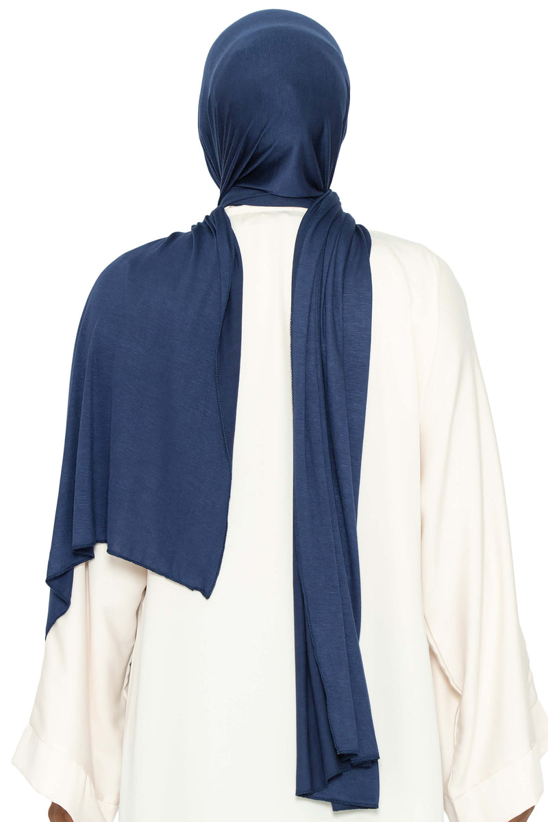 Jersey Hijab - Navy