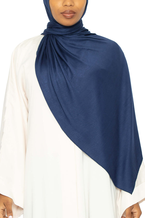 Jersey Hijab - Navy