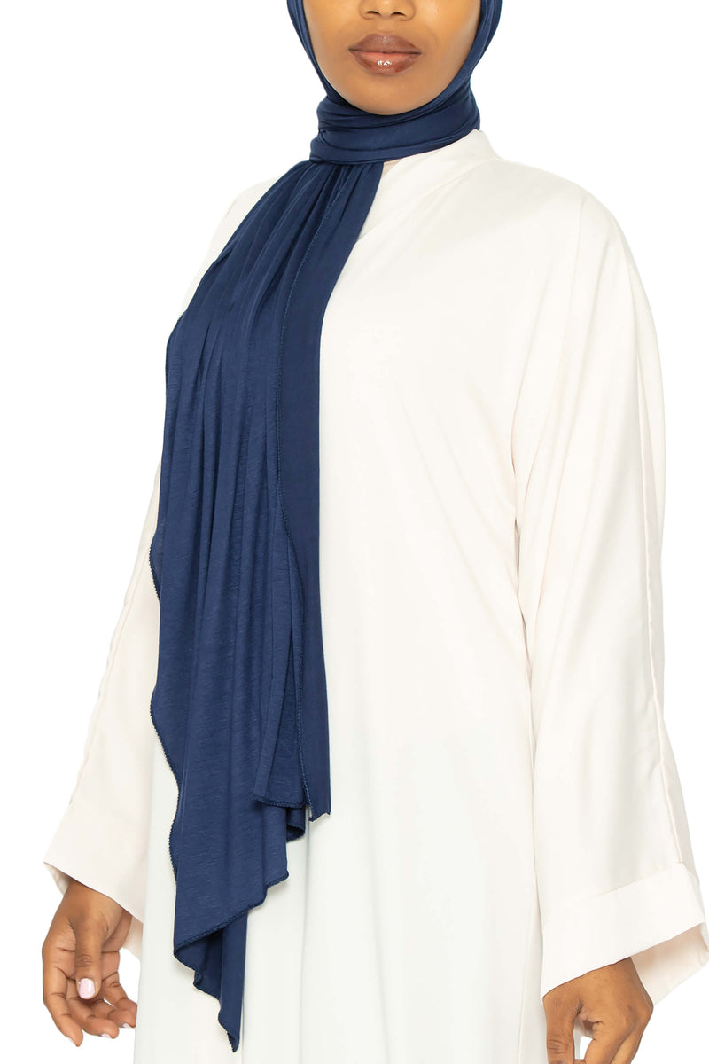 Jersey Hijab - Navy