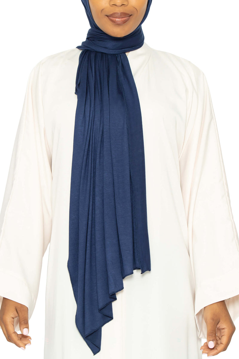 Jersey Hijab - Navy