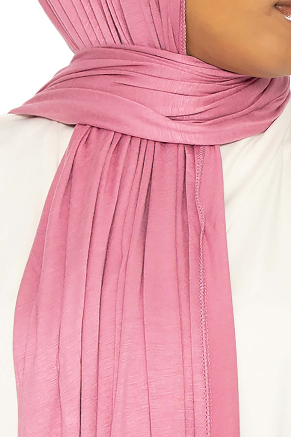 Jersey Hijab Rose | Al Shams Abayas 2