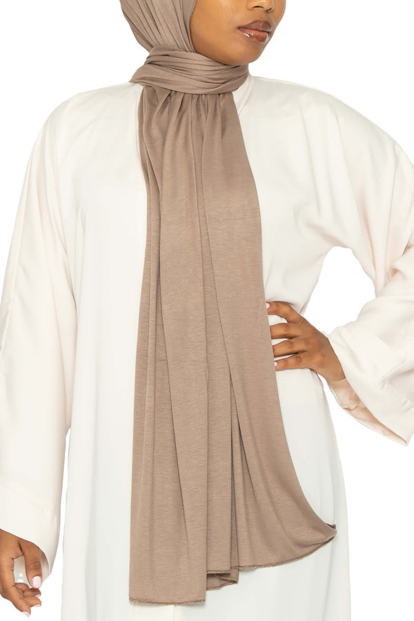 Jersey Hijab Sand | Al Shams Abayas 2