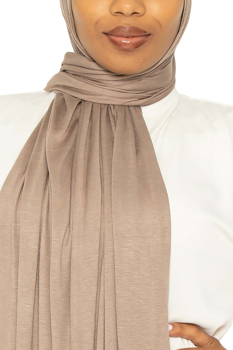 Jersey Hijab Sand | Al Shams Abayas 8