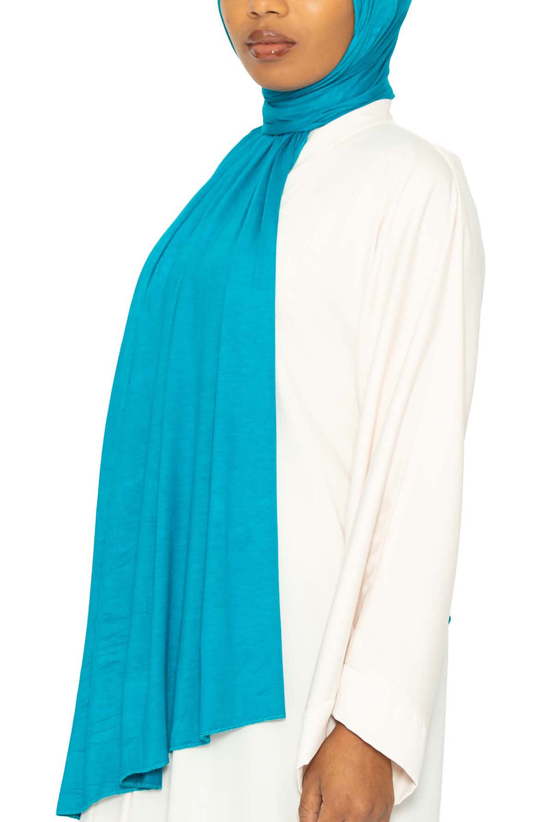 Jersey Hijab Turquoise | Al Shams Abayas 2