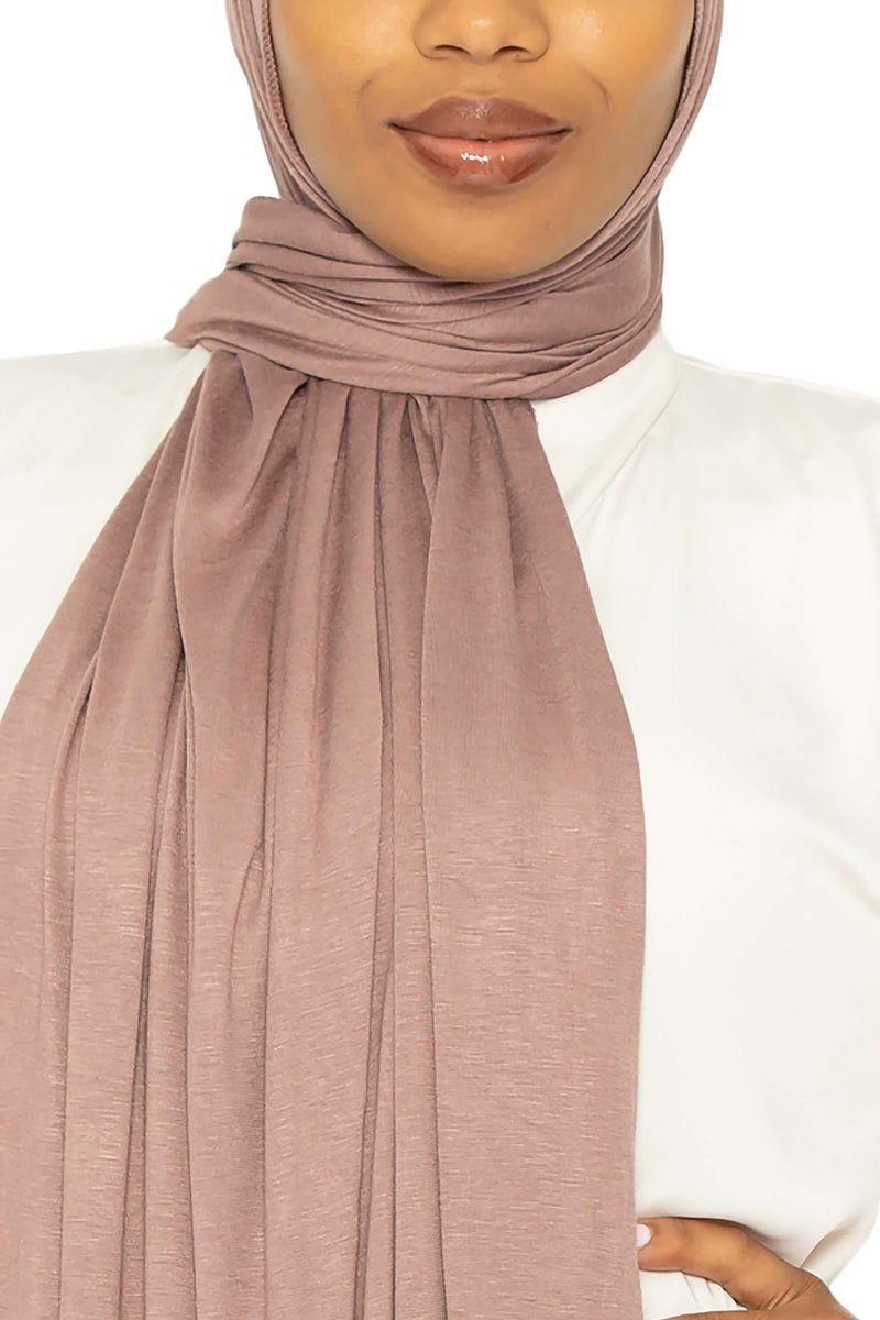 Jersey Rose Cocoa | Al Shams Abayas 4