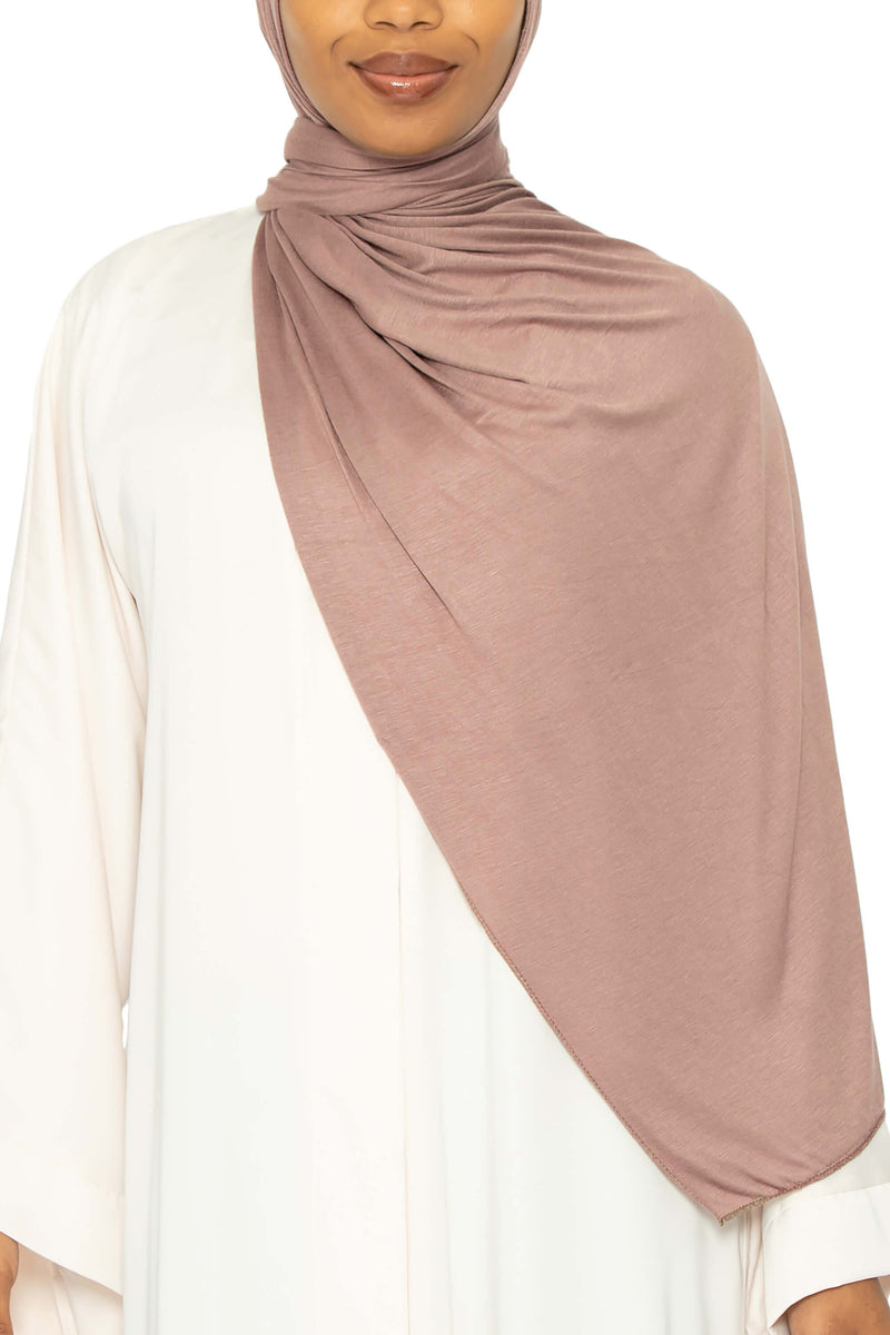 Jersey Rose Cocoa | Al Shams Abayas 6