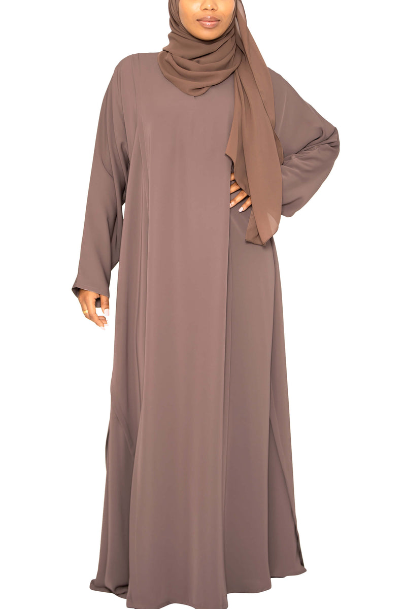 Enari Abaya in Chestnut