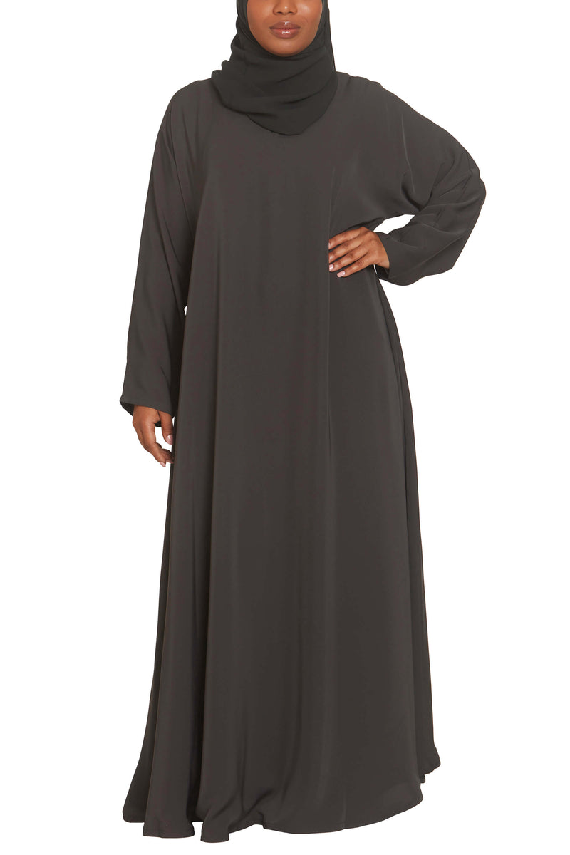 Madison Abaya in Olive with Pockets