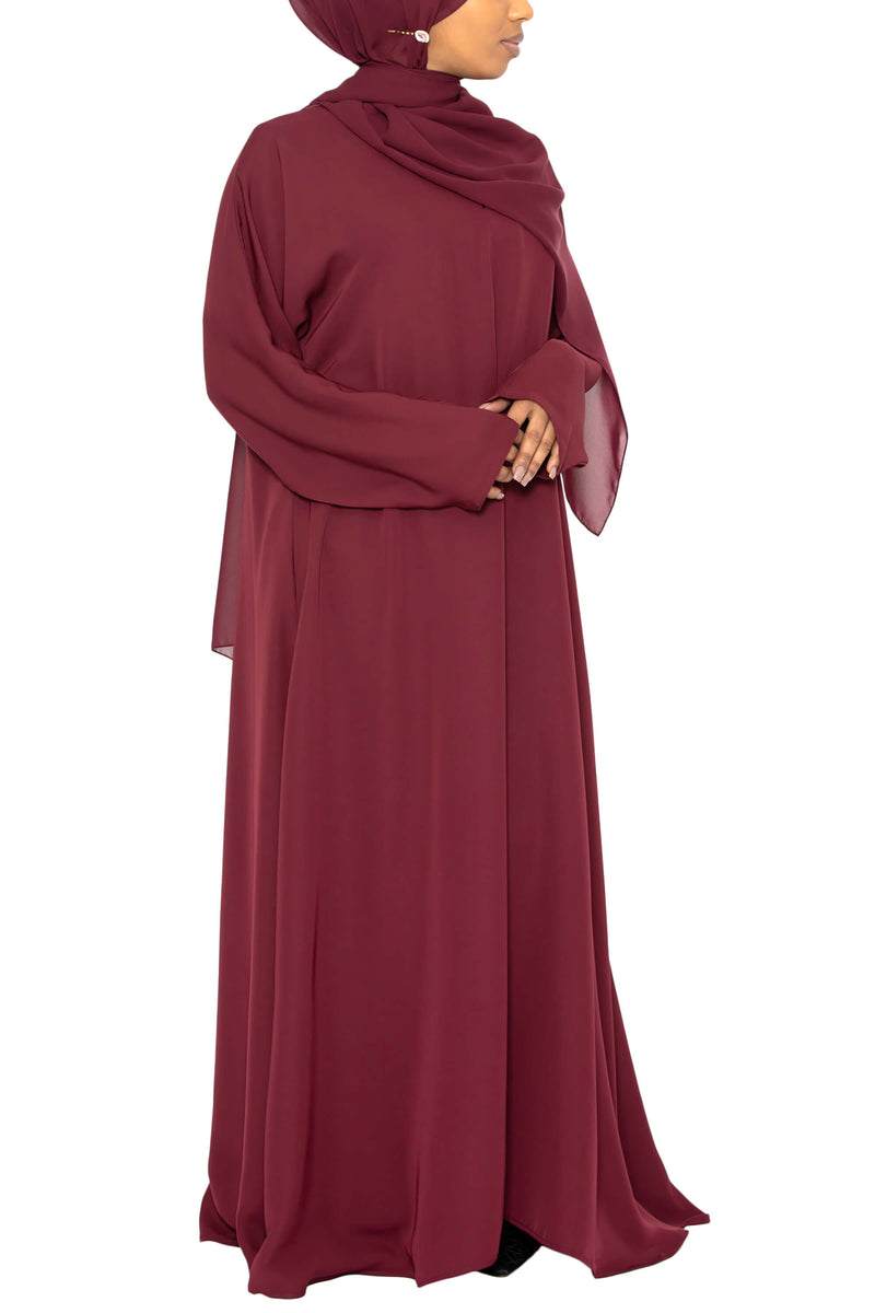 Madison in Maroon with Pockets | Al Shams Abayas 8