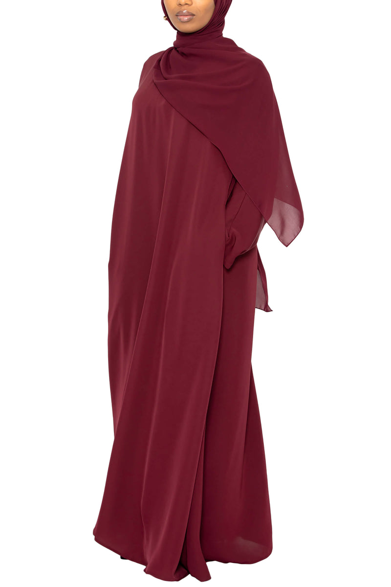 Madison in Maroon with Pockets | Al Shams Abayas 6