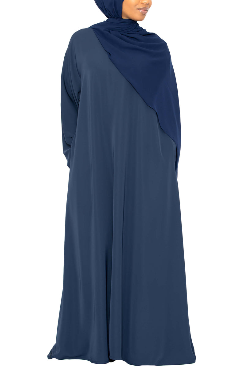 Madison Abaya in Navy with Pockets