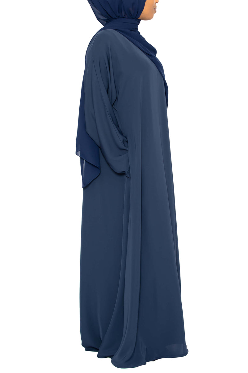 Madison Abaya in Navy with Pockets