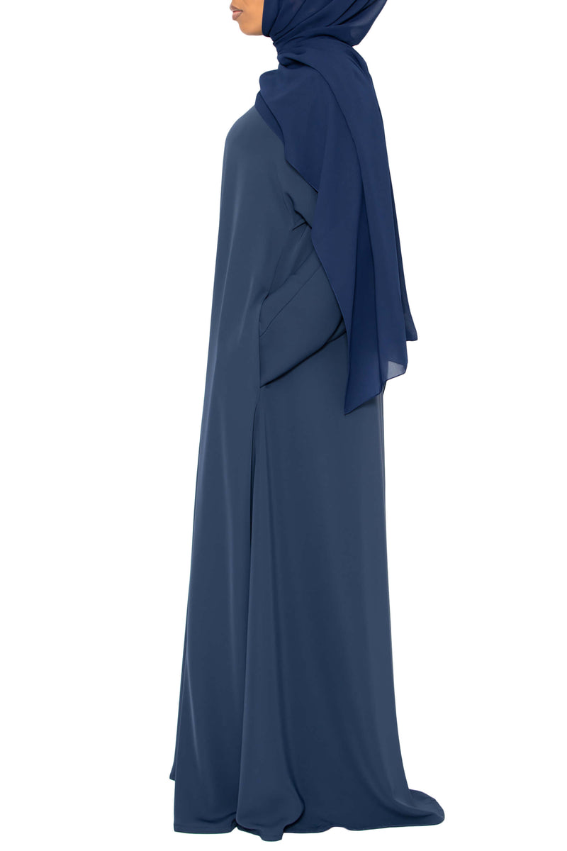 Madison Abaya in Navy with Pockets