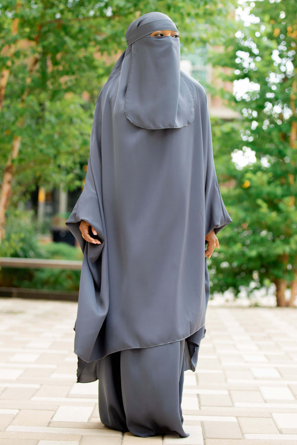 Mahasen Jilbab in Dark Grey | Al Shams_2