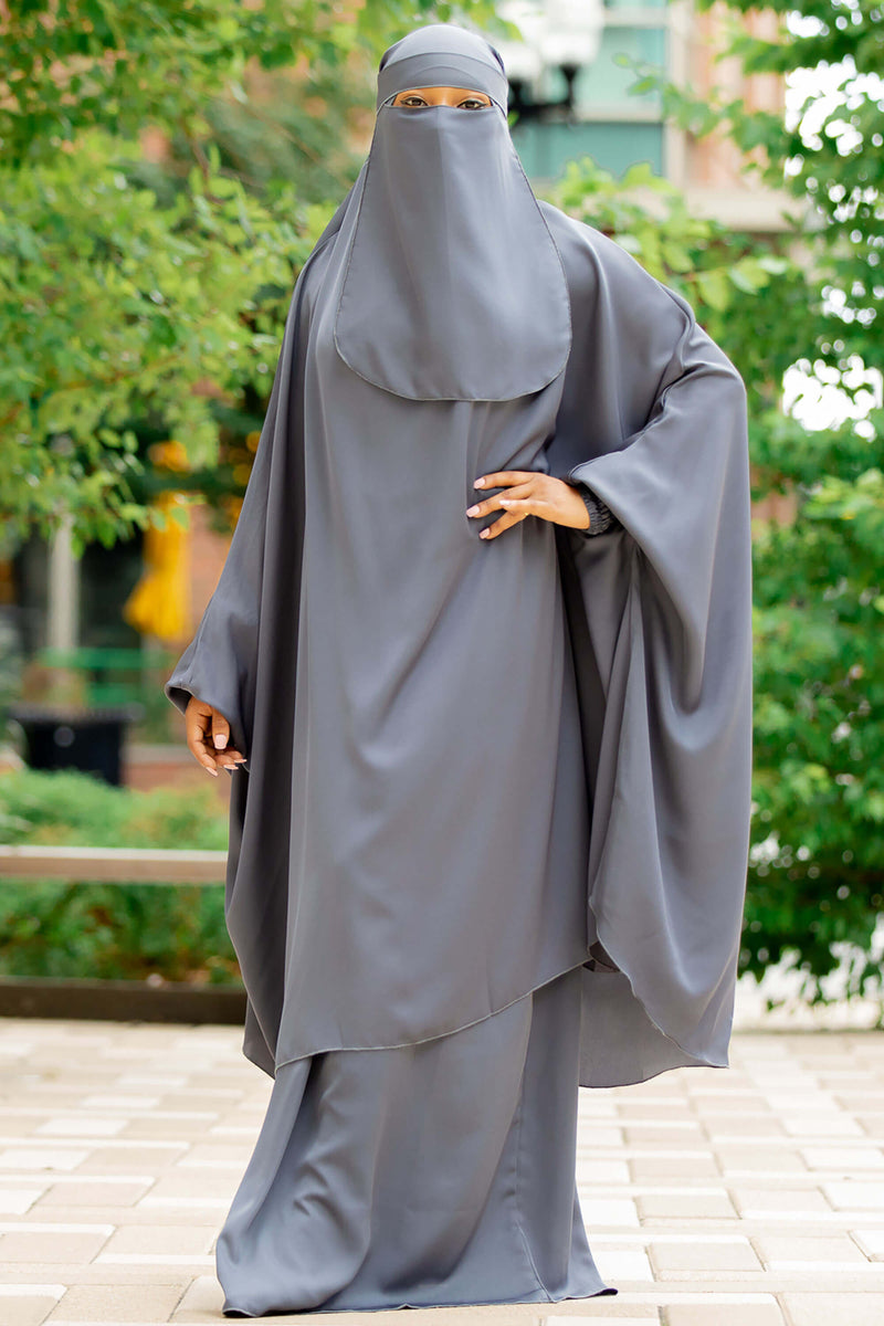 Mahasen Jilbab in Dark Grey | Al Shams_4