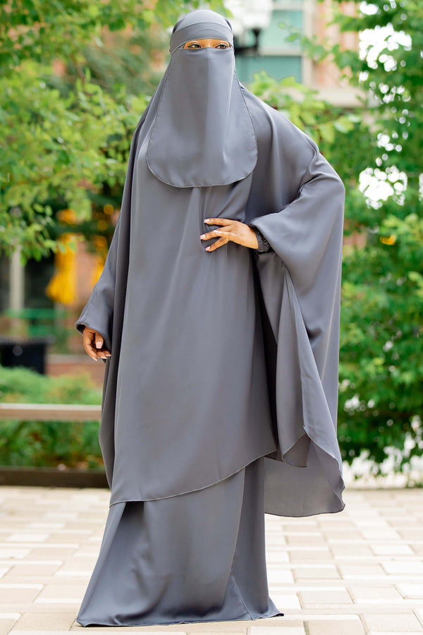 Mahasen Jilbab in Dark Grey | Al Shams_1