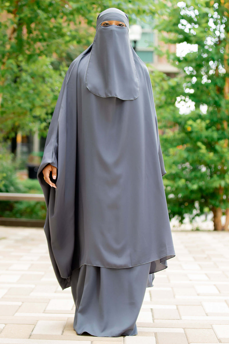 Mahasen Jilbab in Dark Grey | Al Shams_7