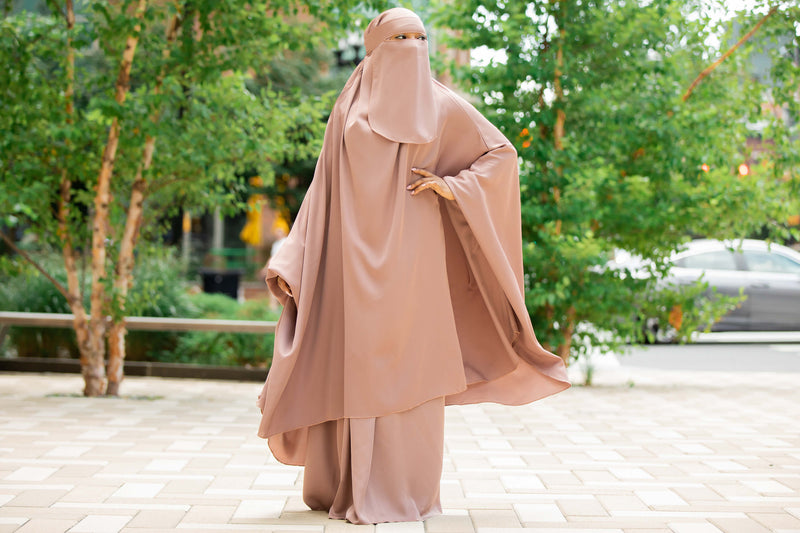 Mahasen Jilbab Set in Rose Cocoa