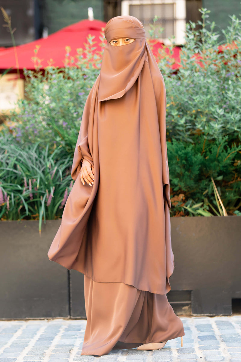 Mahasen Jilbab in Caramel | Al Shams Abayas 4