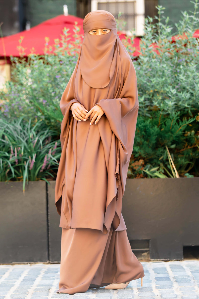 Mahasen Jilbab in Caramel | Al Shams Abayas 6