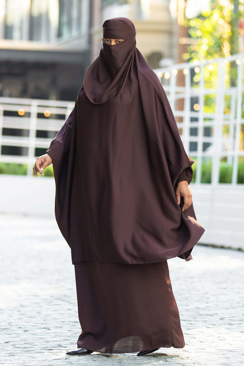 Mahasen Jilbab in Chocolate | Al Shams Abayas 8