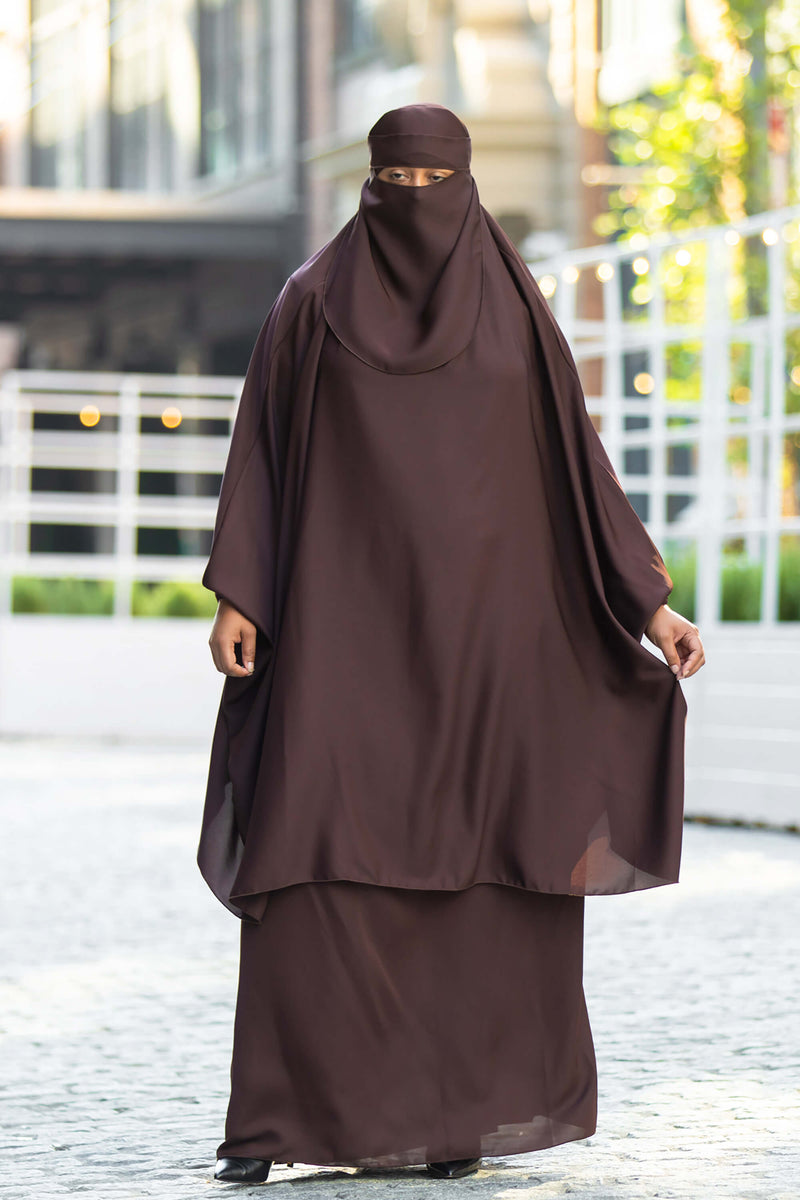 Mahasen Jilbab in Chocolate | Al Shams Abayas 4