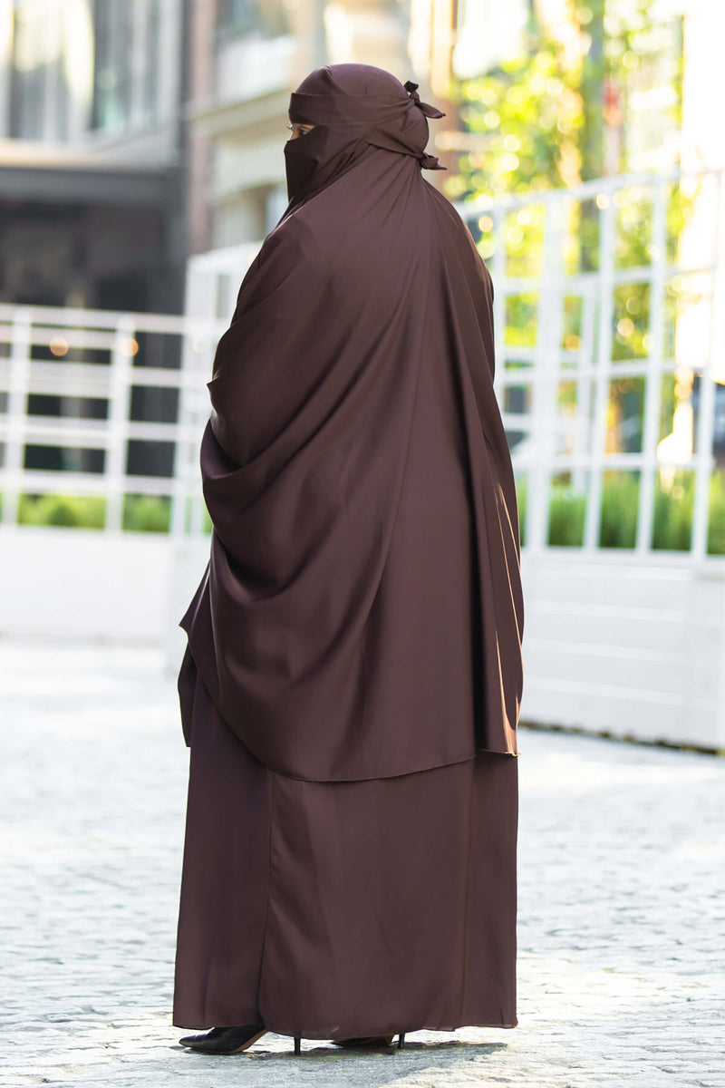 Mahasen Jilbab in Chocolate | Al Shams Abayas 2