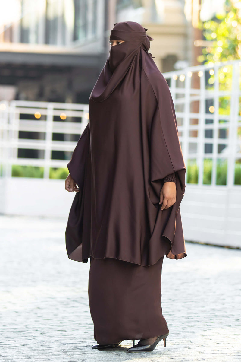 Mahasen Jilbab in Chocolate | Al Shams Abayas 7