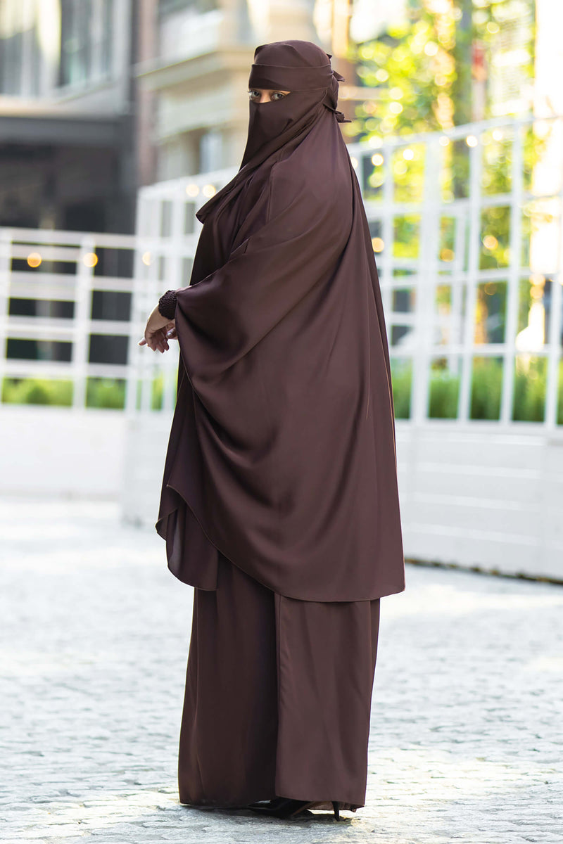 Mahasen Jilbab in Chocolate | Al Shams Abayas 5