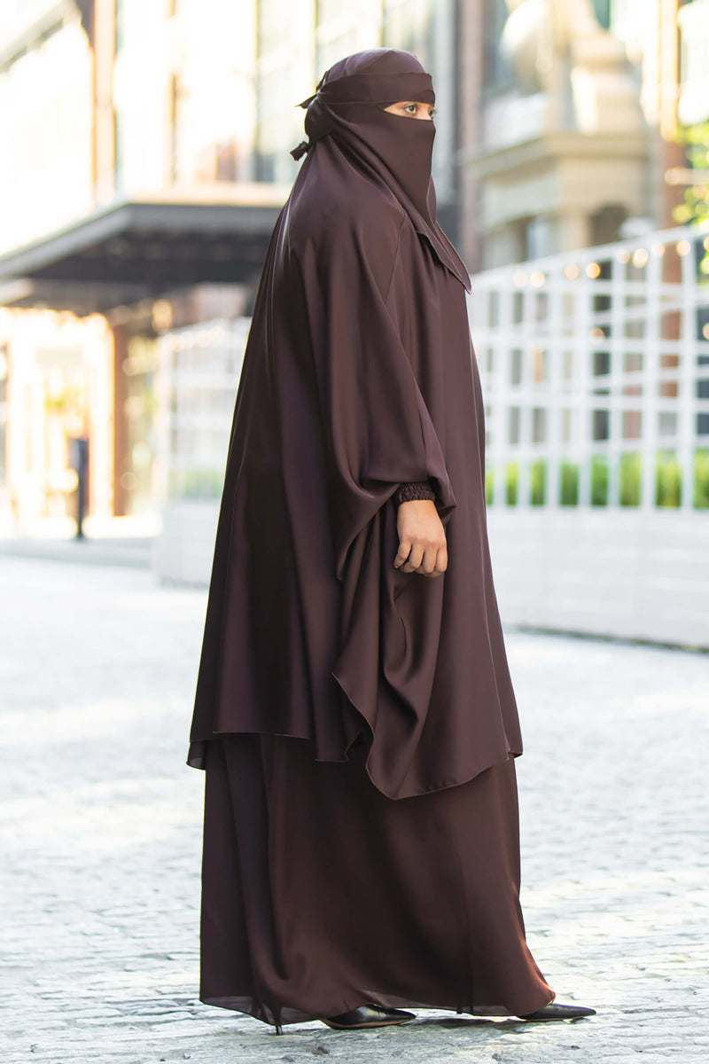 Mahasen Jilbab in Chocolate | Al Shams Abayas 1