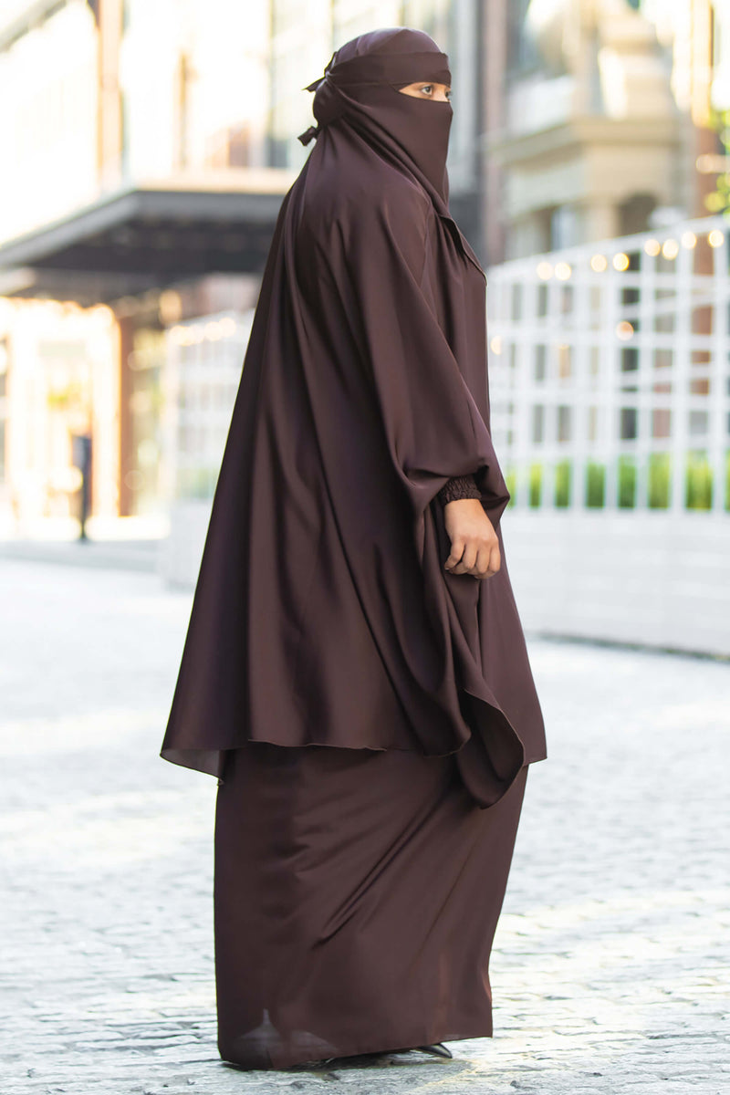 Mahasen Jilbab in Chocolate | Al Shams Abayas 6