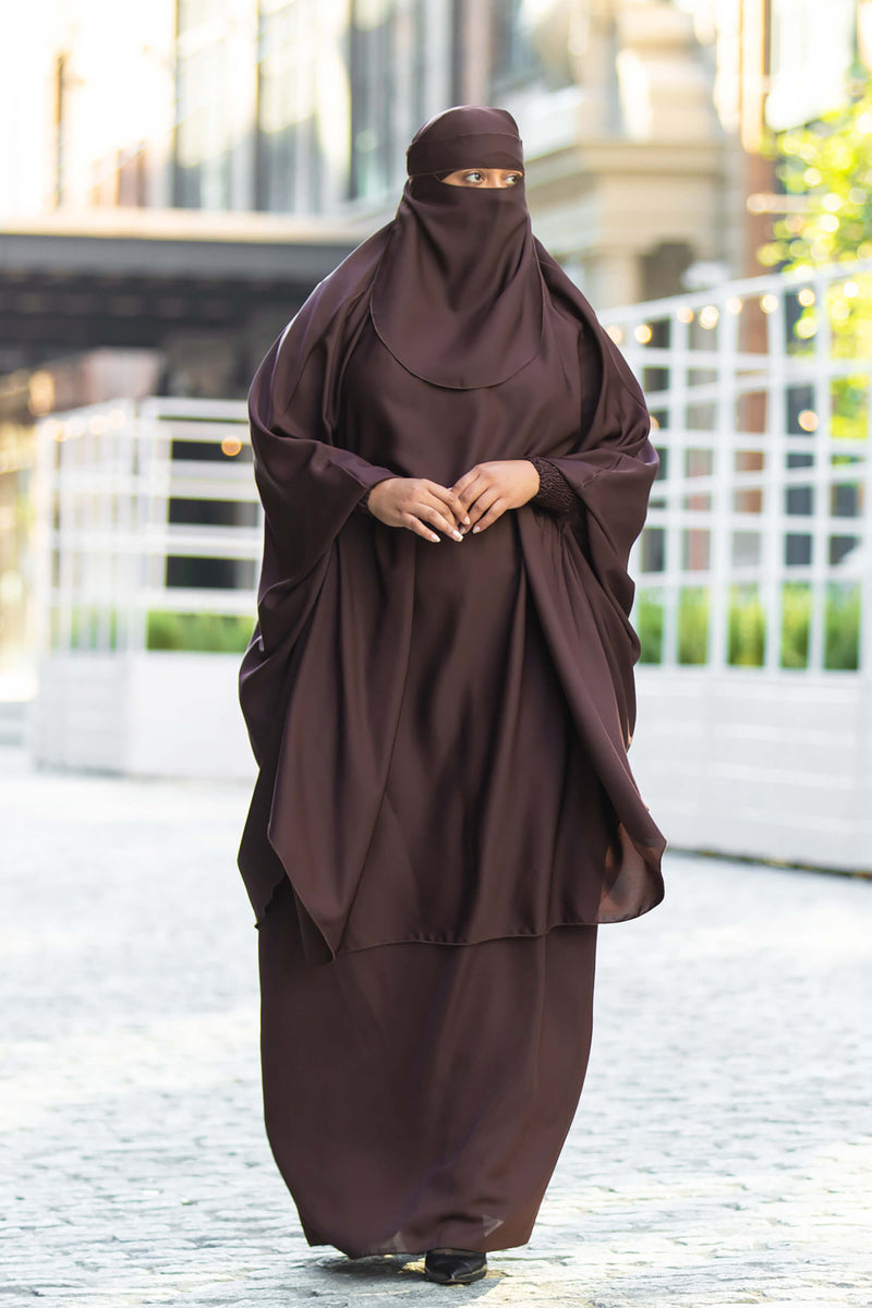 Mahasen Jilbab in Chocolate | Al Shams Abayas 3