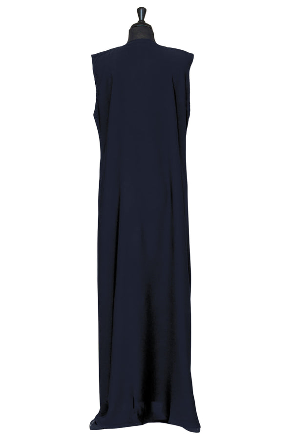 Essential Maxi Sheath Dress in Navy | Al Shams Abayas_2