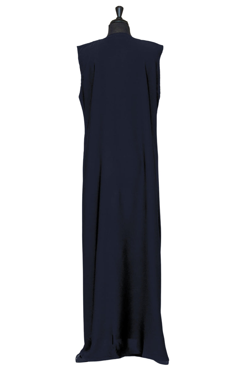 Essential Maxi Sheath Dress in Navy | Al Shams Abayas_2