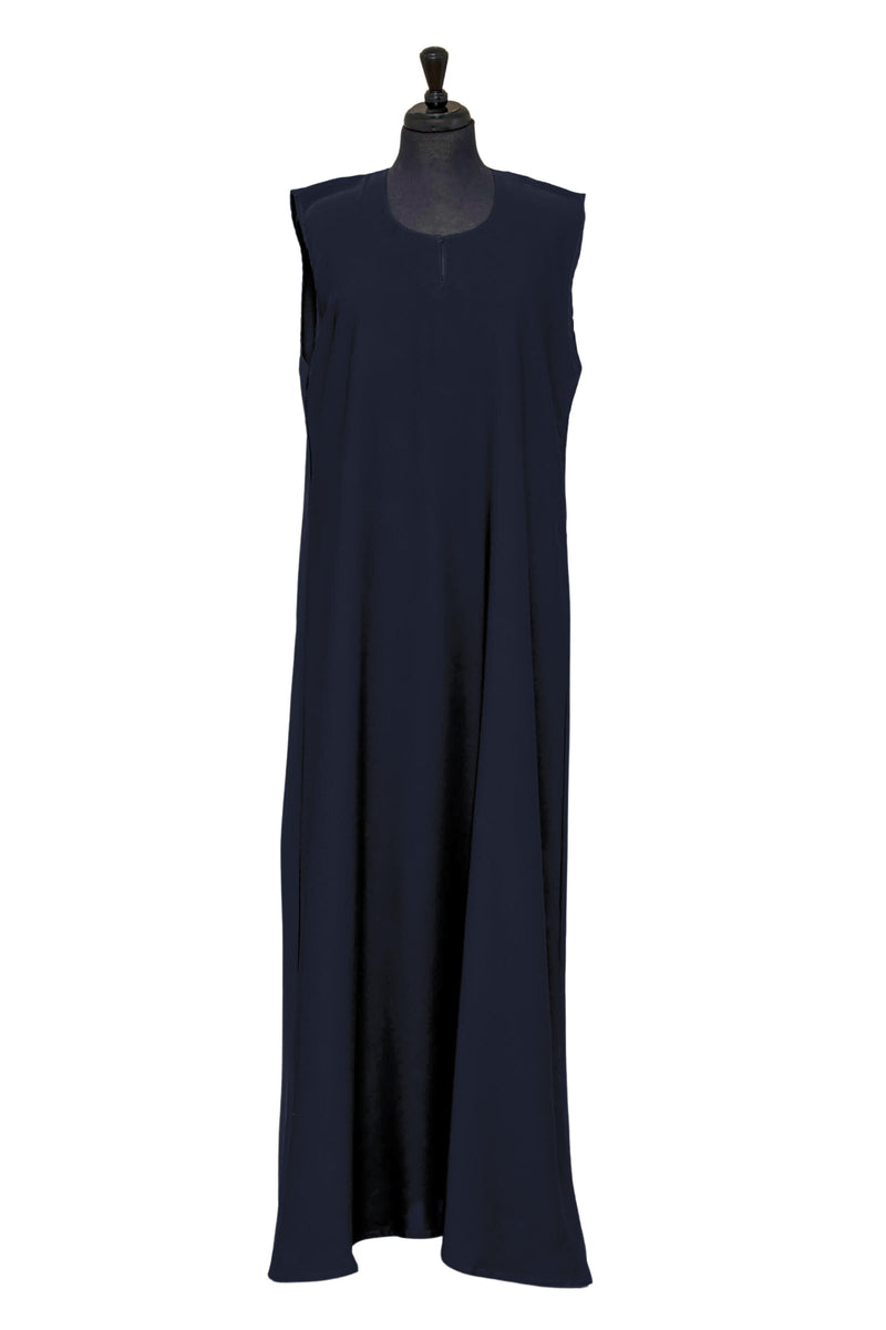 Essential Maxi Sheath Dress in Navy | Al Shams Abayas_1