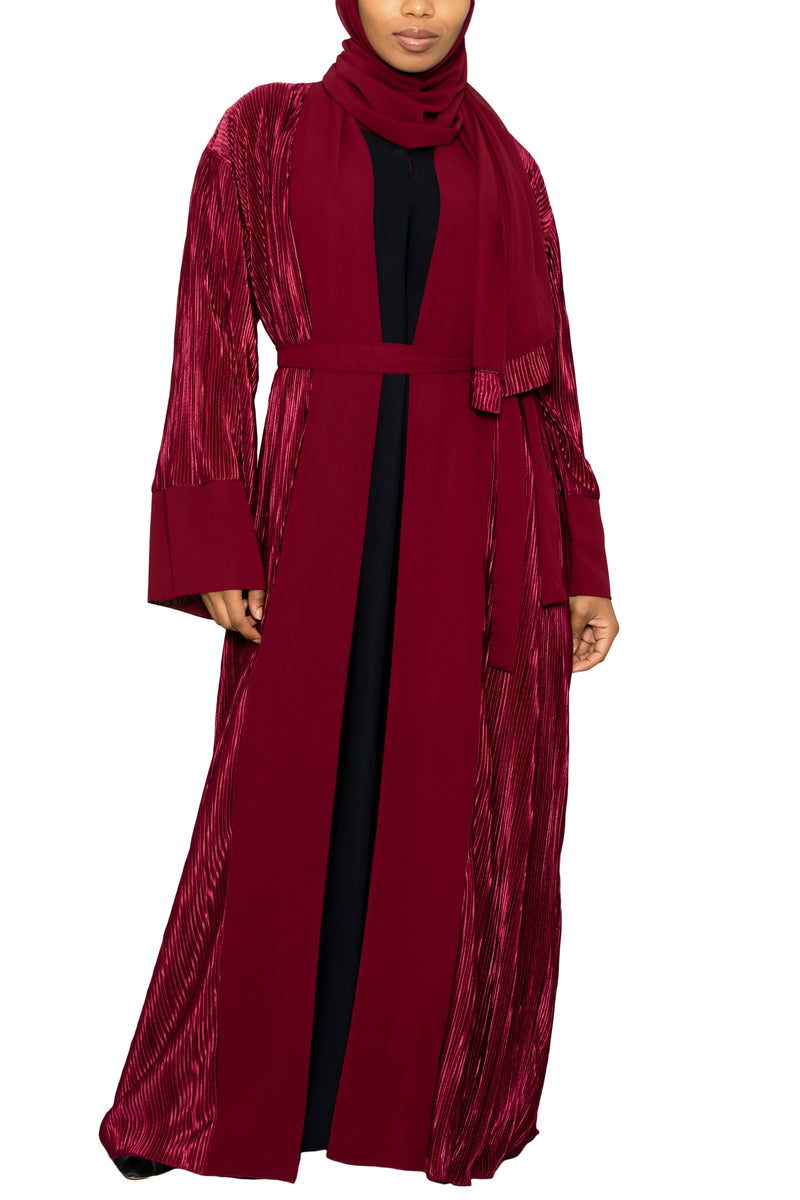 Nina Duster Maroon | Al Shams Abayas 9