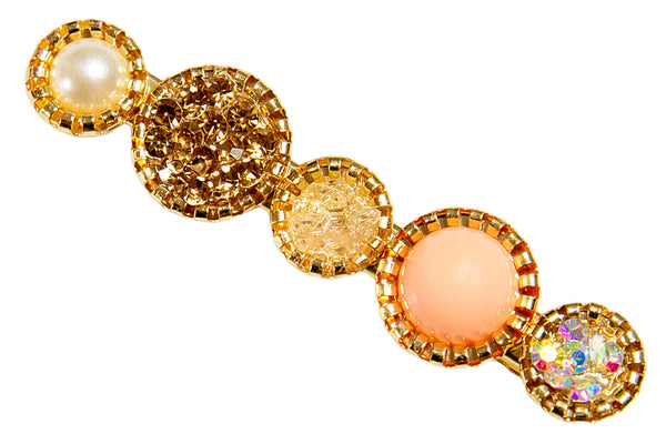 Peach Pearl Clip