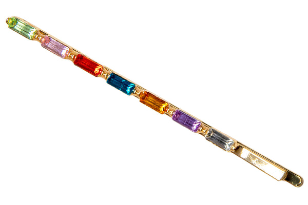 Rainbow Crystal Pin in Mint