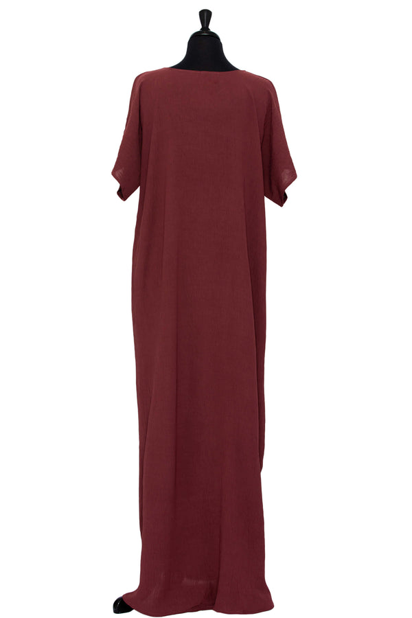 Short Sleeve Dress Brick | Al Shams Abayas 2