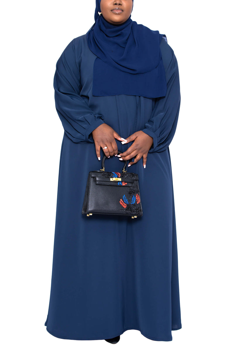 Sienna Abaya in Navy Curvy | Al Shams 1